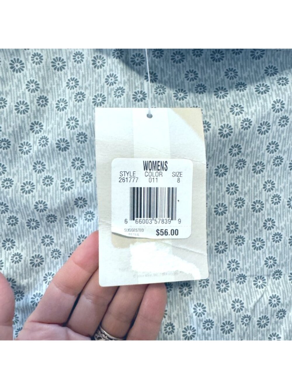 Nike Golf Skort Women's Size 8 Sporty Blue Green Floral Daisy Pattern Cotton NWT - Picture 8 of 11
